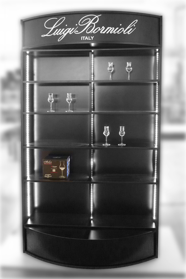 espositore terra design legno